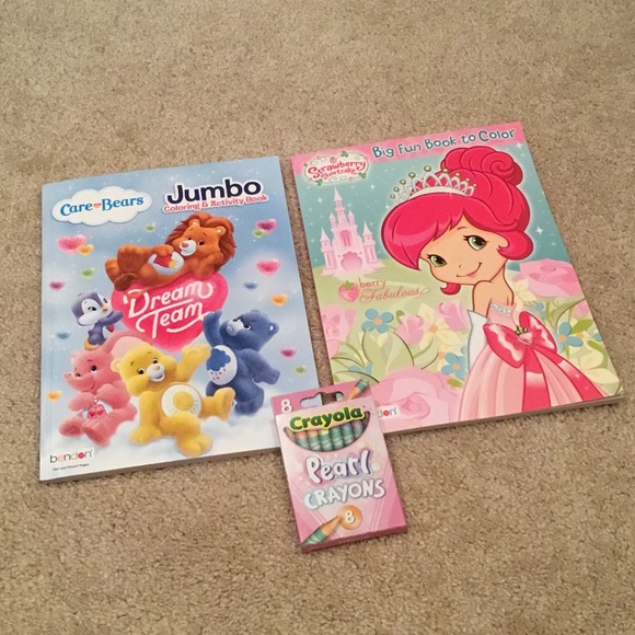 Carebear Other - 2 Coloring and Activity Books w/ Crayons